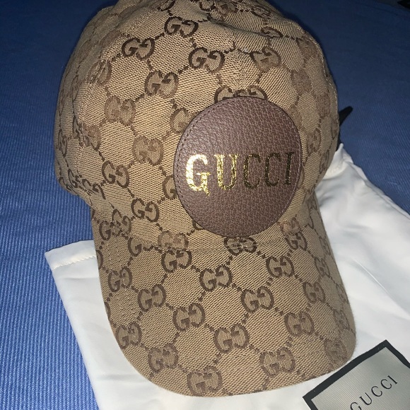 gucci hat leather